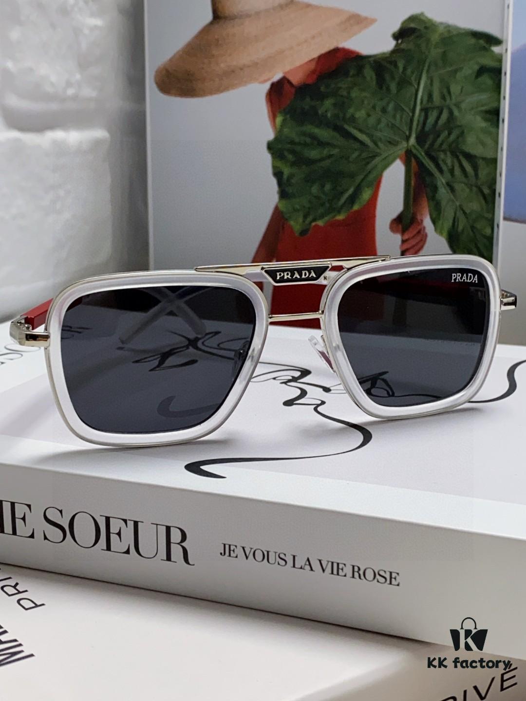 6931f9f03a89a121ed54afe9 Prada 2025 New Arrival Sunglasses, Fashionable Metal Oversized Unisex Sun Glasses for Men and Women