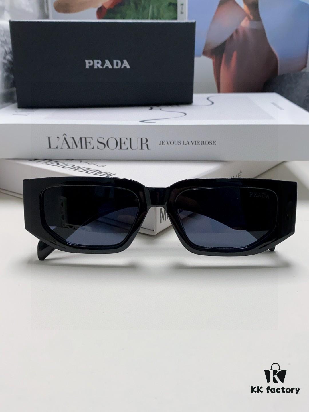 Prada New Model Sunglasses Classic Triangle Logo Fashion Unisex Sunglasses
