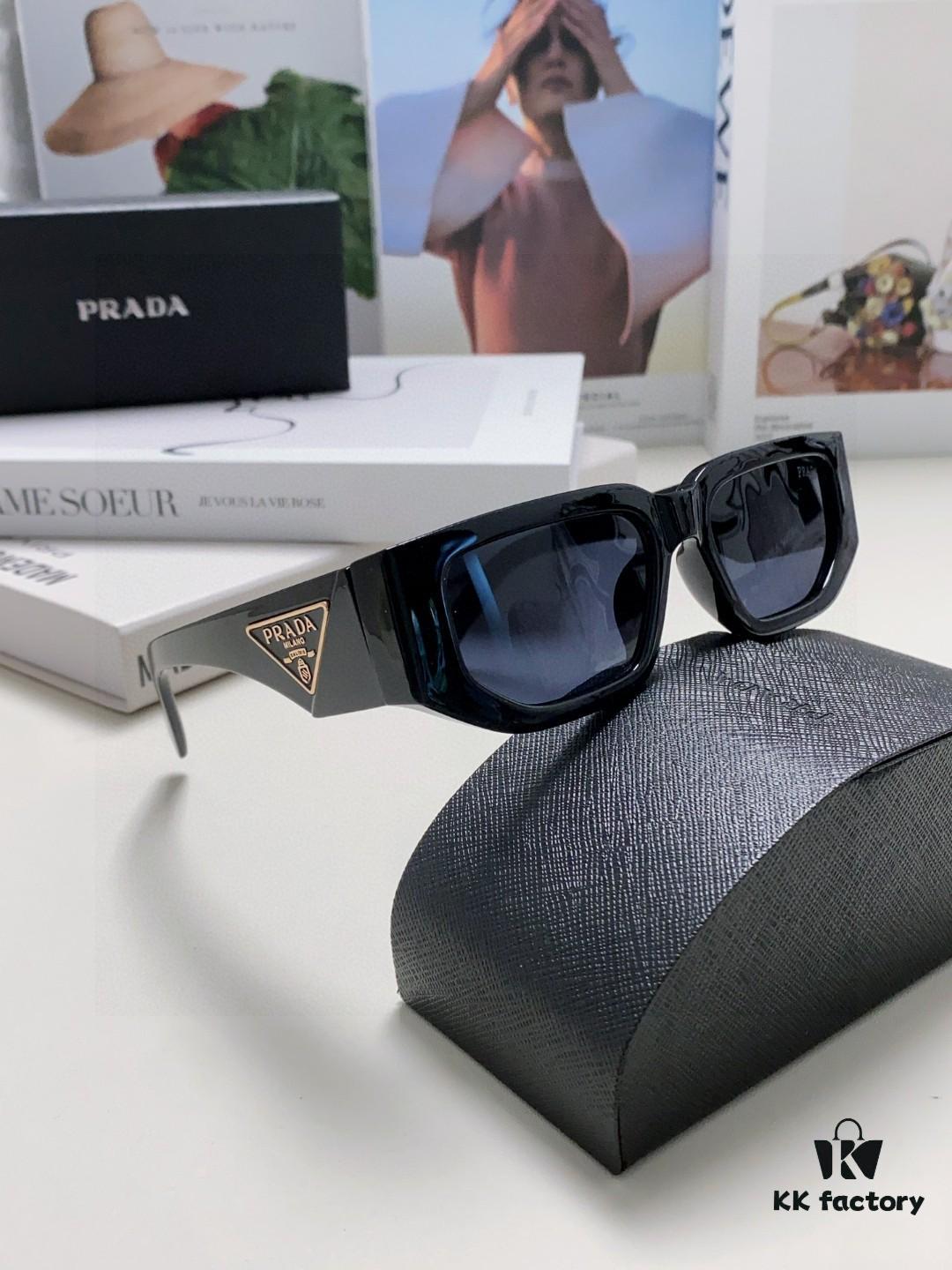 Prada New Model Sunglasses Classic Triangle Logo Fashion Unisex Sunglasses