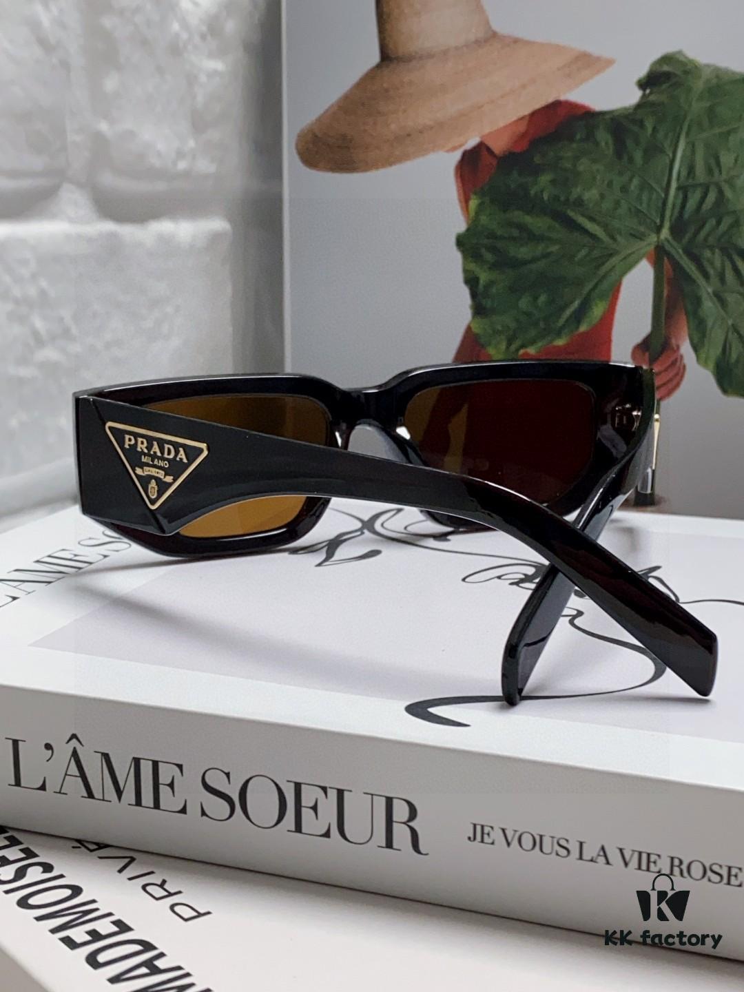 Prada New Model Sunglasses Classic Triangle Logo Fashion Unisex Sunglasses