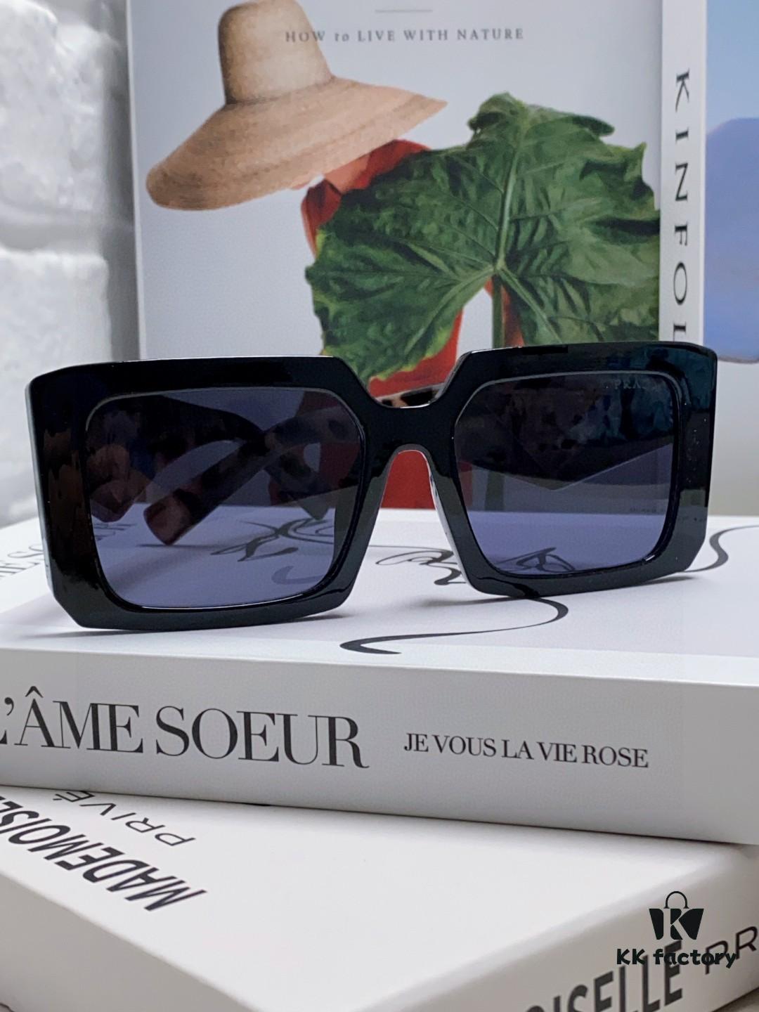 6931f9f53a89a121ed54b027 Prada 2025 Fashionable Metal Polygonal Oversized Sunglasses Unisex, Checkered Lens Stylish Sun Glasses for Men and Women