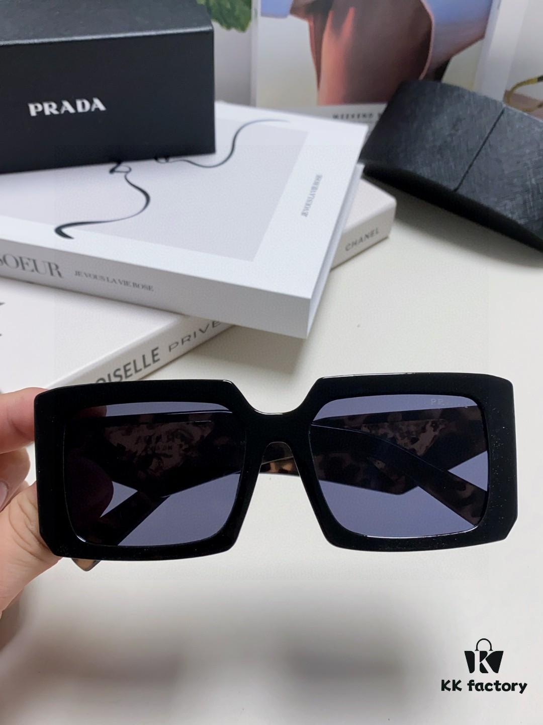 6931f9f53a89a121ed54b029 Prada 2025 Fashionable Metal Polygonal Oversized Sunglasses Unisex, Checkered Lens Stylish Sun Glasses for Men and Women