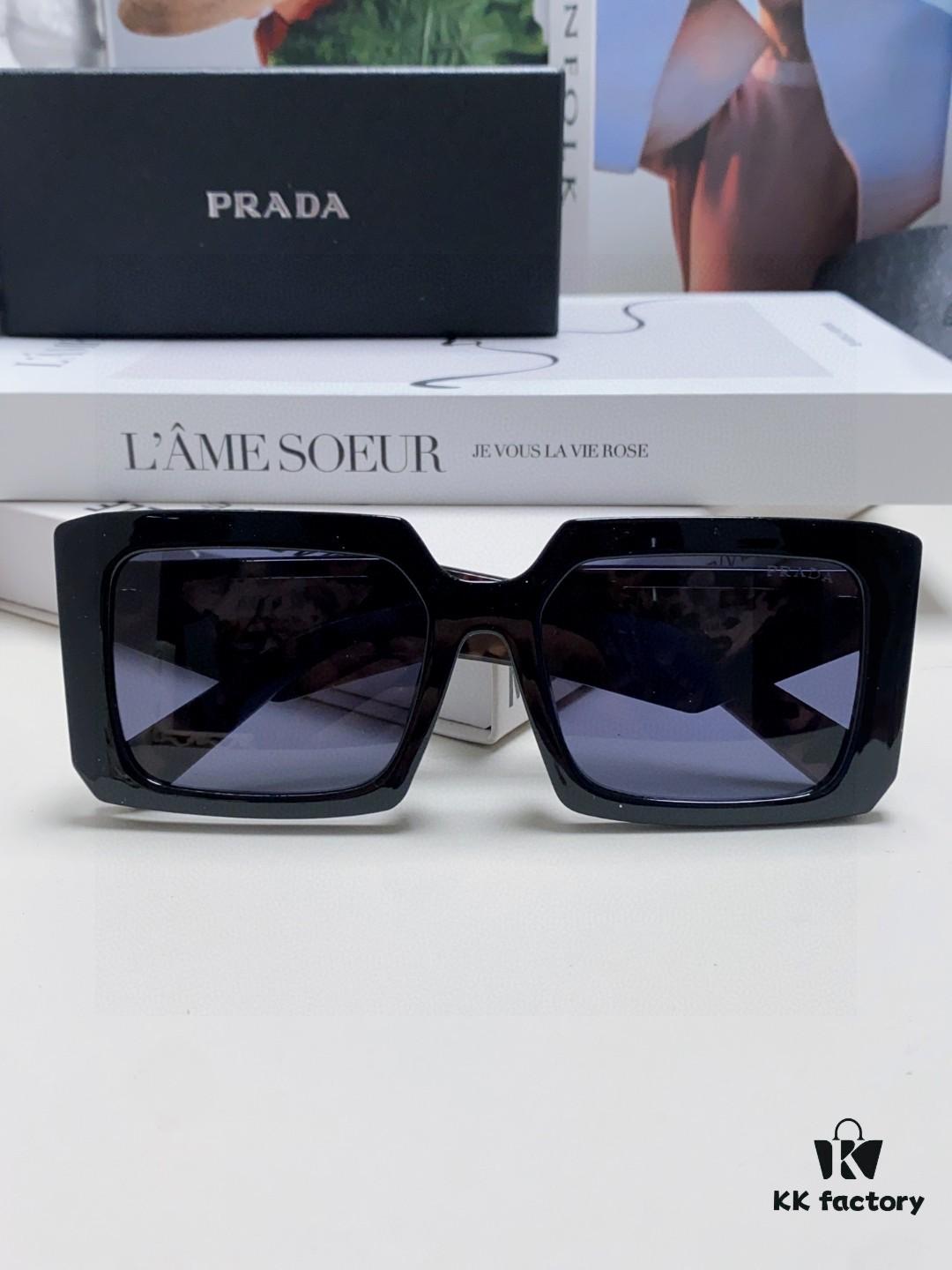 6931f9f53a89a121ed54b02c Prada 2025 Fashionable Metal Polygonal Oversized Sunglasses Unisex, Checkered Lens Stylish Sun Glasses for Men and Women