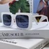 6931f9f63a89a121ed54b03c Prada 2025 Fashion Metal Polygonal Oversized Sunglasses Unisex, Stylish Sun Protection with Checkered Lens