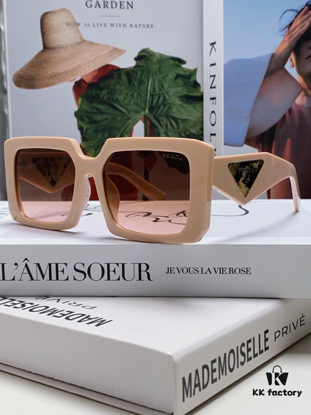 6931f9f73a89a121ed54b047 Prada 2025 Fashion Metal Polygonal Oversized Sunglasses Unisex, Checkered Lens Sunglasses for Men and Women