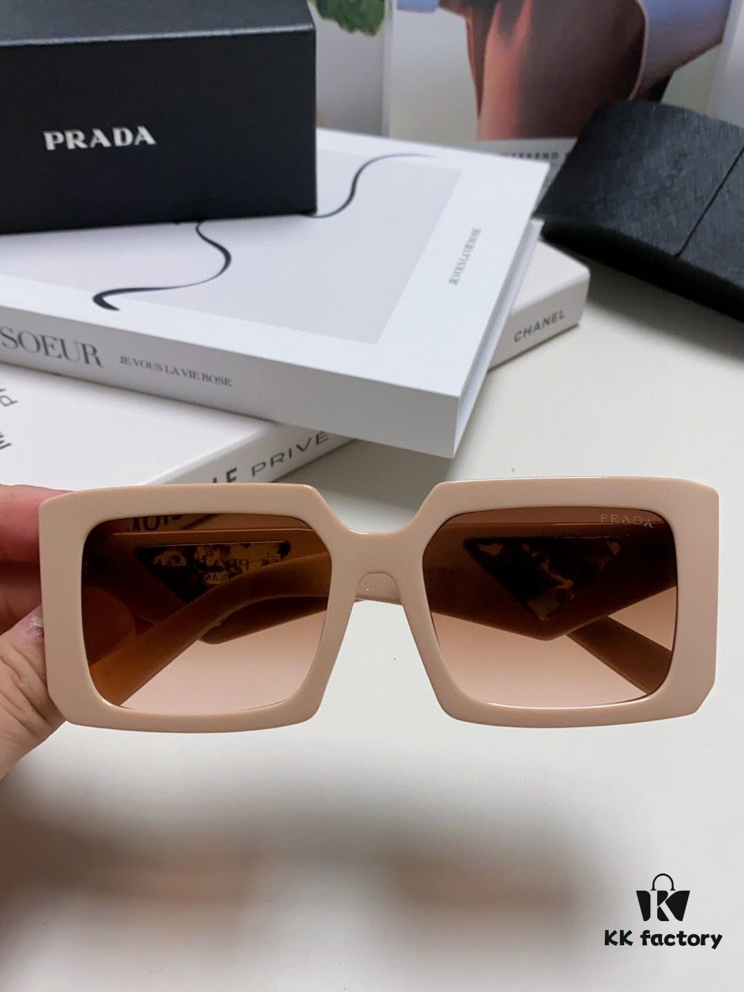 6931f9f73a89a121ed54b04a Prada 2025 Fashion Metal Polygonal Oversized Sunglasses Unisex, Checkered Lens Sunglasses for Men and Women