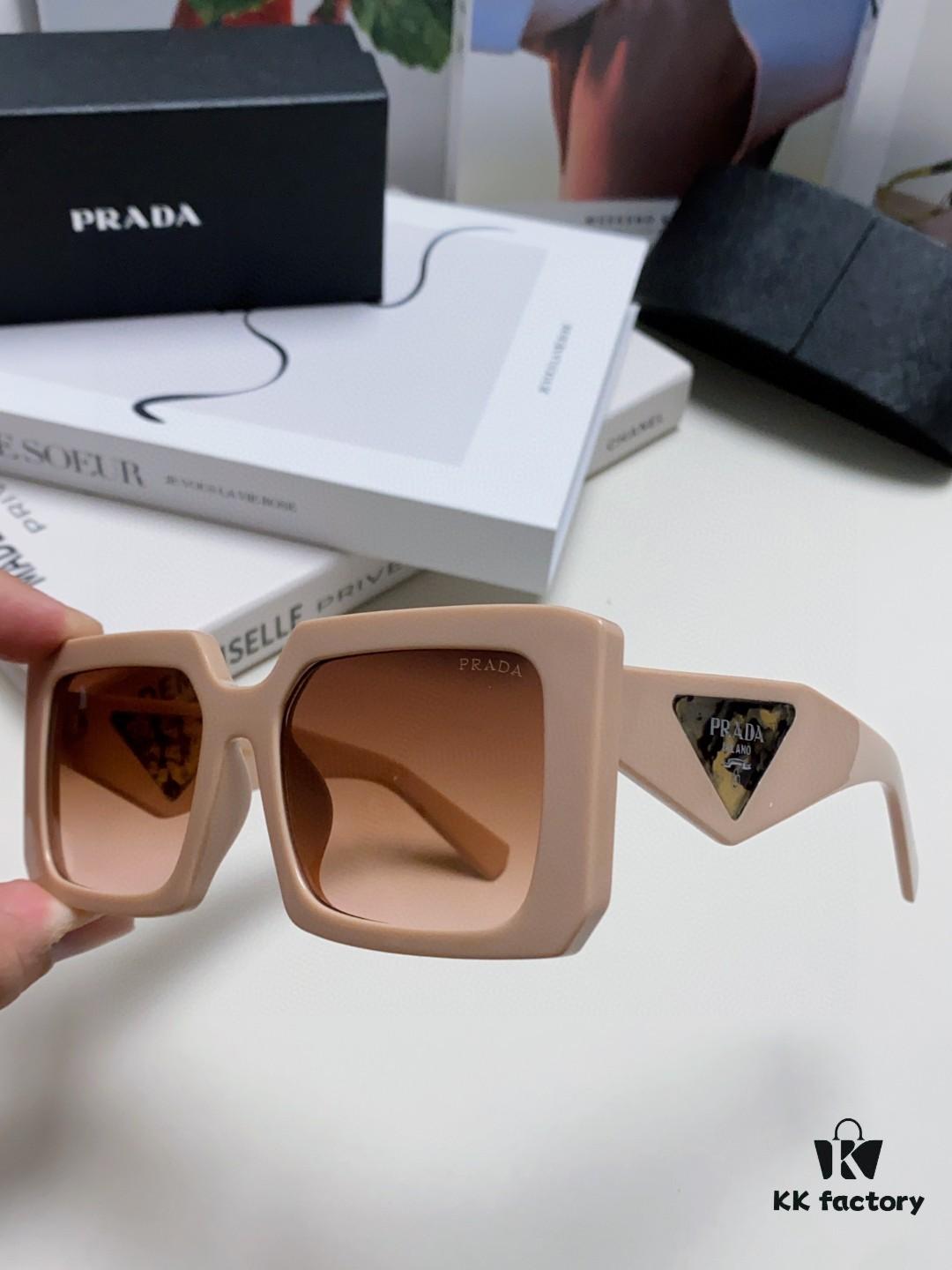 6931f9f73a89a121ed54b04c Prada 2025 Fashion Metal Polygonal Oversized Sunglasses Unisex, Checkered Lens Sunglasses for Men and Women