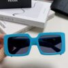 6931f9f83a89a121ed54b055 Prada 2025 Fashionable Metallic Polygon Oversized Sunglasses Unisex, Checkered Lens Design