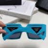 6931f9f83a89a121ed54b056 Prada 2025 Fashionable Metallic Polygon Oversized Sunglasses Unisex, Checkered Lens Design
