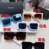 6931f9f83a89a121ed54b05b Prada 2025 Fashionable Metallic Polygon Oversized Sunglasses Unisex, Checkered Lens Design