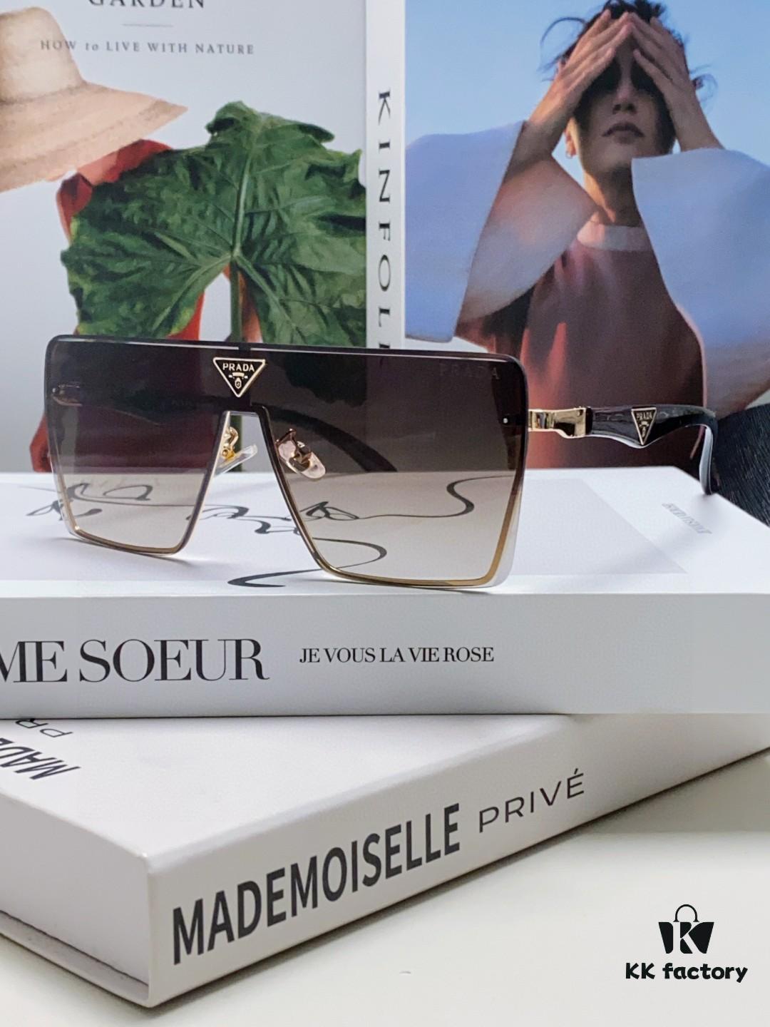 6931f9fb3a89a121ed54b07a Prada 2025 New Large-Frame Unisex Sunglasses, Fashionable and Trendy Casual Shades, Travel and Driving Sun Glasses