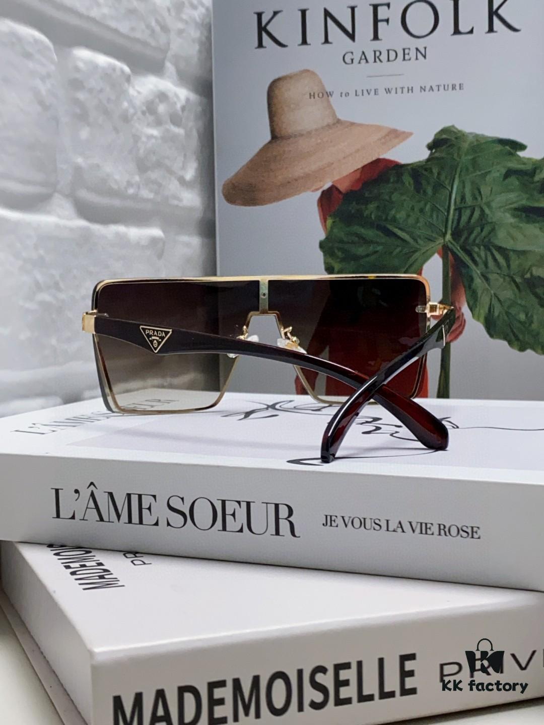 6931f9fb3a89a121ed54b07c Prada 2025 New Large-Frame Unisex Sunglasses, Fashionable and Trendy Casual Shades, Travel and Driving Sun Glasses