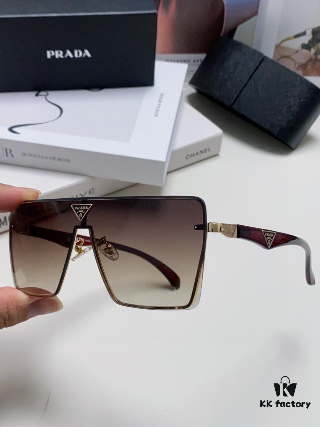 6931f9fb3a89a121ed54b07f Prada 2025 New Large-Frame Unisex Sunglasses, Fashionable and Trendy Casual Shades, Travel and Driving Sun Glasses