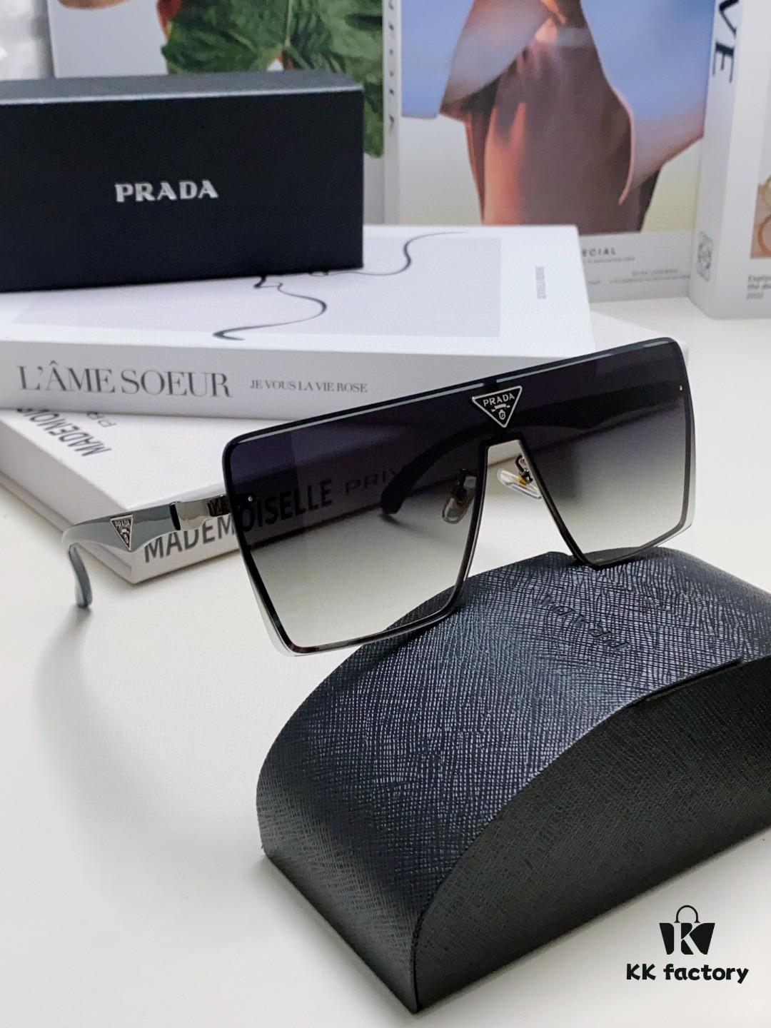 6931f9fc3a89a121ed54b08b Prada 2025 New Large-Frame Unisex Sunglasses, Fashionable and Trendy Casual Shades, Travel and Driving Sun Glasses