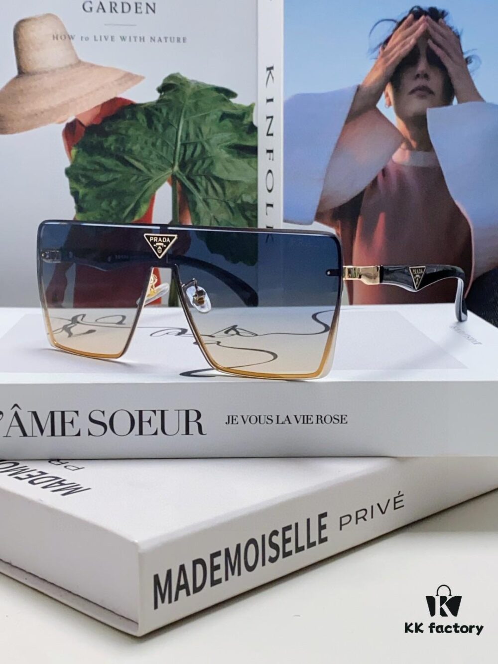 6931f9fc3a89a121ed54b08e Prada 2025 New Large-Frame Unisex Sunglasses, Fashionable and Trendy Casual Shades, Travel and Driving Sun Glasses