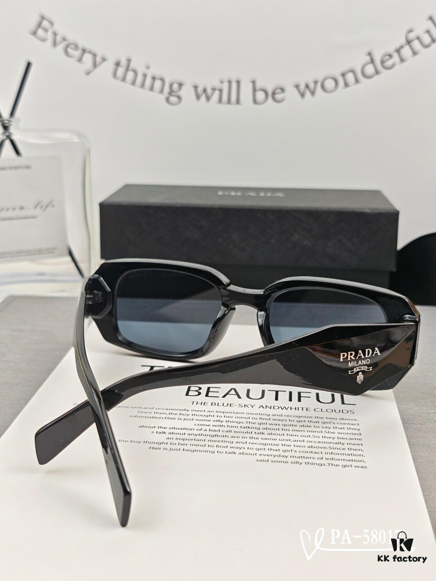 PRADA - New Model Sunglasses with Polaroid Resin Lenses, Lightweight TR Frame for Comfortable Wear