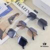 6931fa173a89a121ed54b14e Prada New Arrival Fashionable Frameless Cut-out Sunglasses, Versatile Trendy Street Snap Shades