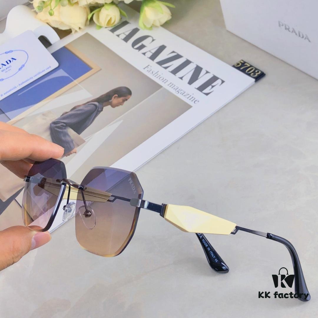 6931fa173a89a121ed54b151 Prada New Arrival Fashionable Frameless Cut-out Sunglasses, Versatile Trendy Street Snap Shades