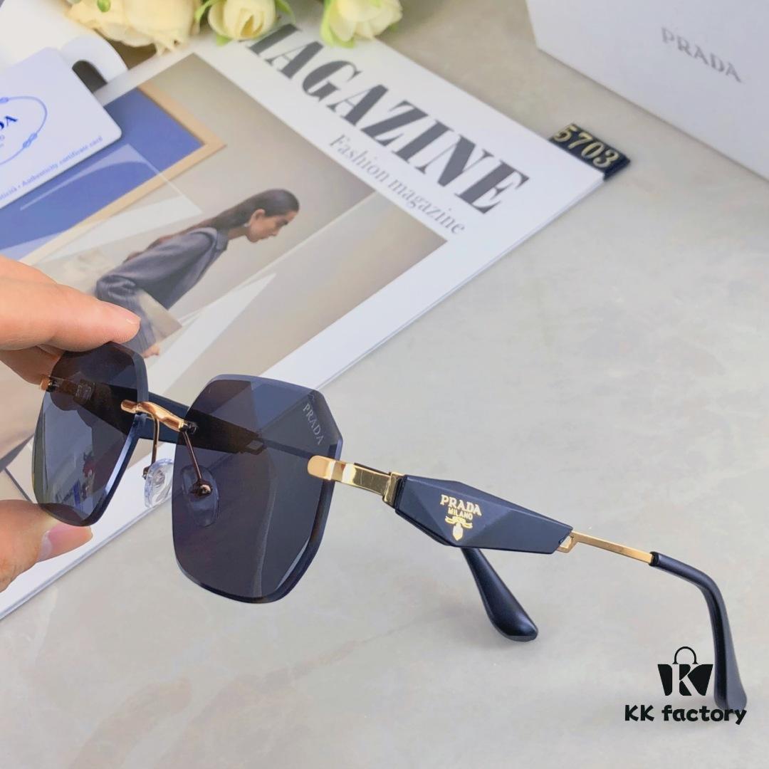 6931fa173a89a121ed54b152 Prada New Arrival Fashionable Frameless Cut-out Sunglasses, Versatile Trendy Street Snap Shades
