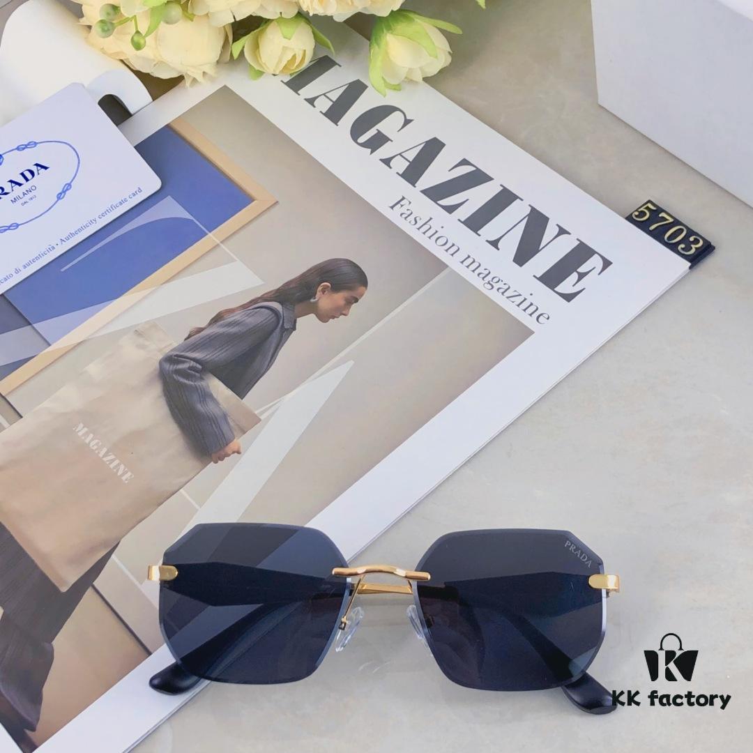 6931fa173a89a121ed54b153 Prada New Arrival Fashionable Frameless Cut-out Sunglasses, Versatile Trendy Street Snap Shades