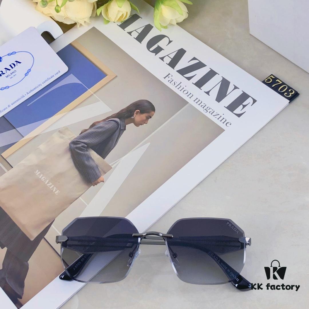 6931fa173a89a121ed54b155 Prada New Arrival Fashionable Frameless Cut-out Sunglasses, Versatile Trendy Street Snap Shades
