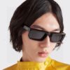6931fa1b3a89a121ed54b17e PRADA 25 Summer New 3D Square Frame Sunglasses Unisex Runway Style Hiking Square SPR24Y Sunglass Lens Shades