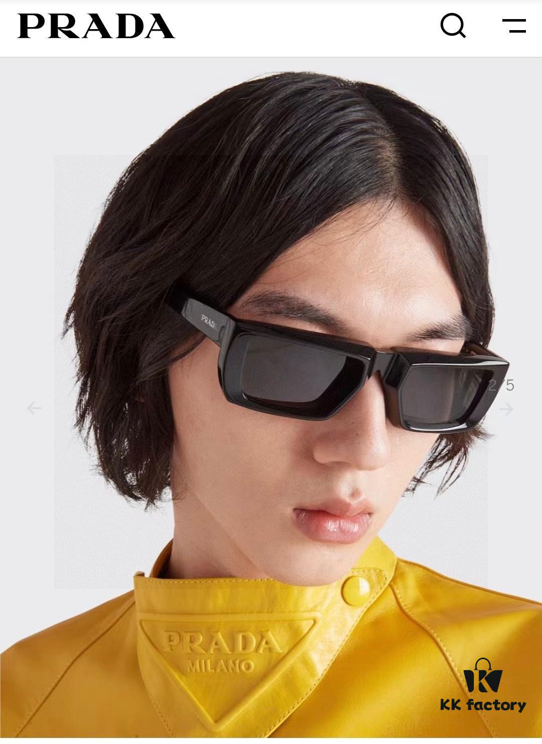 6931fa1b3a89a121ed54b17e PRADA 25 Summer New 3D Square Frame Sunglasses Unisex Runway Style Hiking Square SPR24Y Sunglass Lens Shades