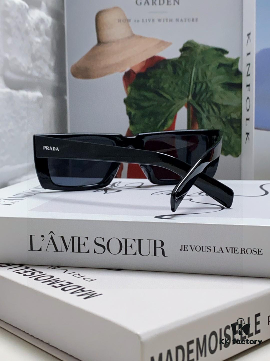 6931fa1b3a89a121ed54b182 PRADA 25 Summer New 3D Square Frame Sunglasses Unisex Runway Style Hiking Square SPR24Y Sunglass Lens Shades