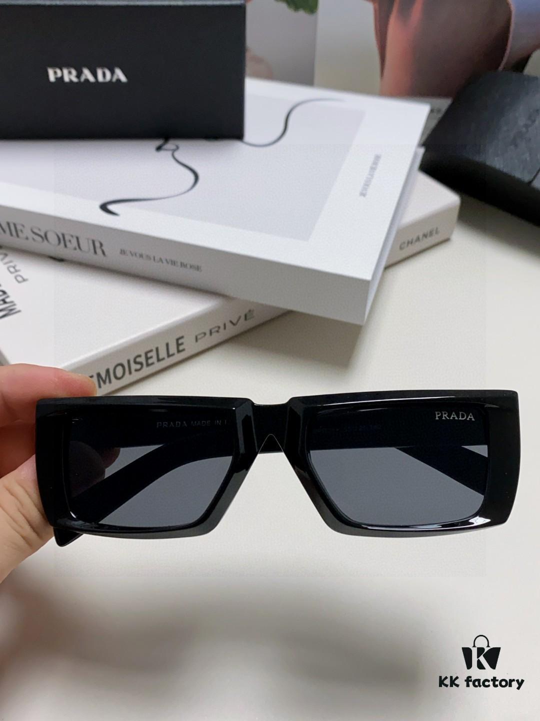 6931fa1b3a89a121ed54b183 PRADA 25 Summer New 3D Square Frame Sunglasses Unisex Runway Style Hiking Square SPR24Y Sunglass Lens Shades