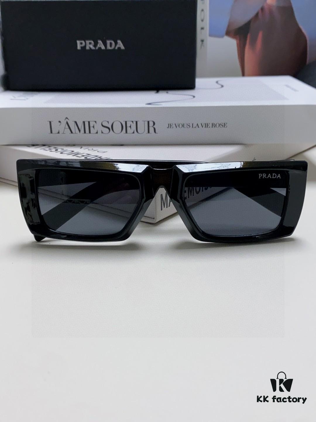 6931fa1b3a89a121ed54b186 PRADA 25 Summer New 3D Square Frame Sunglasses Unisex Runway Style Hiking Square SPR24Y Sunglass Lens Shades
