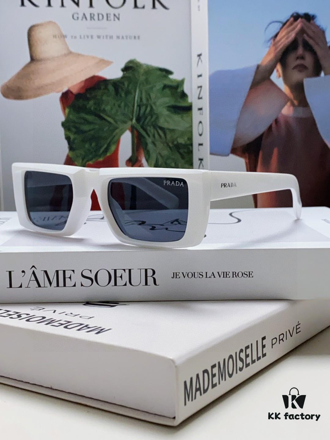 6931fa1c3a89a121ed54b18d PRADA 25 Summer New 3D Square Frame Sunglasses Unisex, Runway Style Hiking Square SPR24Y Sunglasses