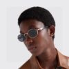 6931fa1d3a89a121ed54b1a1 Prada Small Round Frame ✔️ Fashionable Metal Oversized Sunglasses