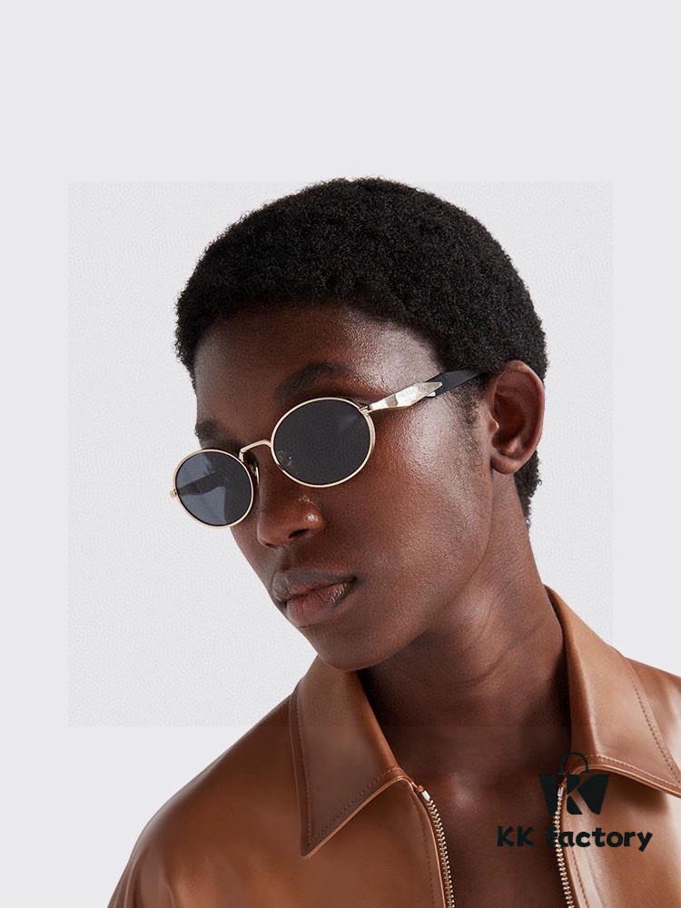 6931fa1d3a89a121ed54b1a1 Prada Small Round Frame ✔️ Fashionable Metal Oversized Sunglasses