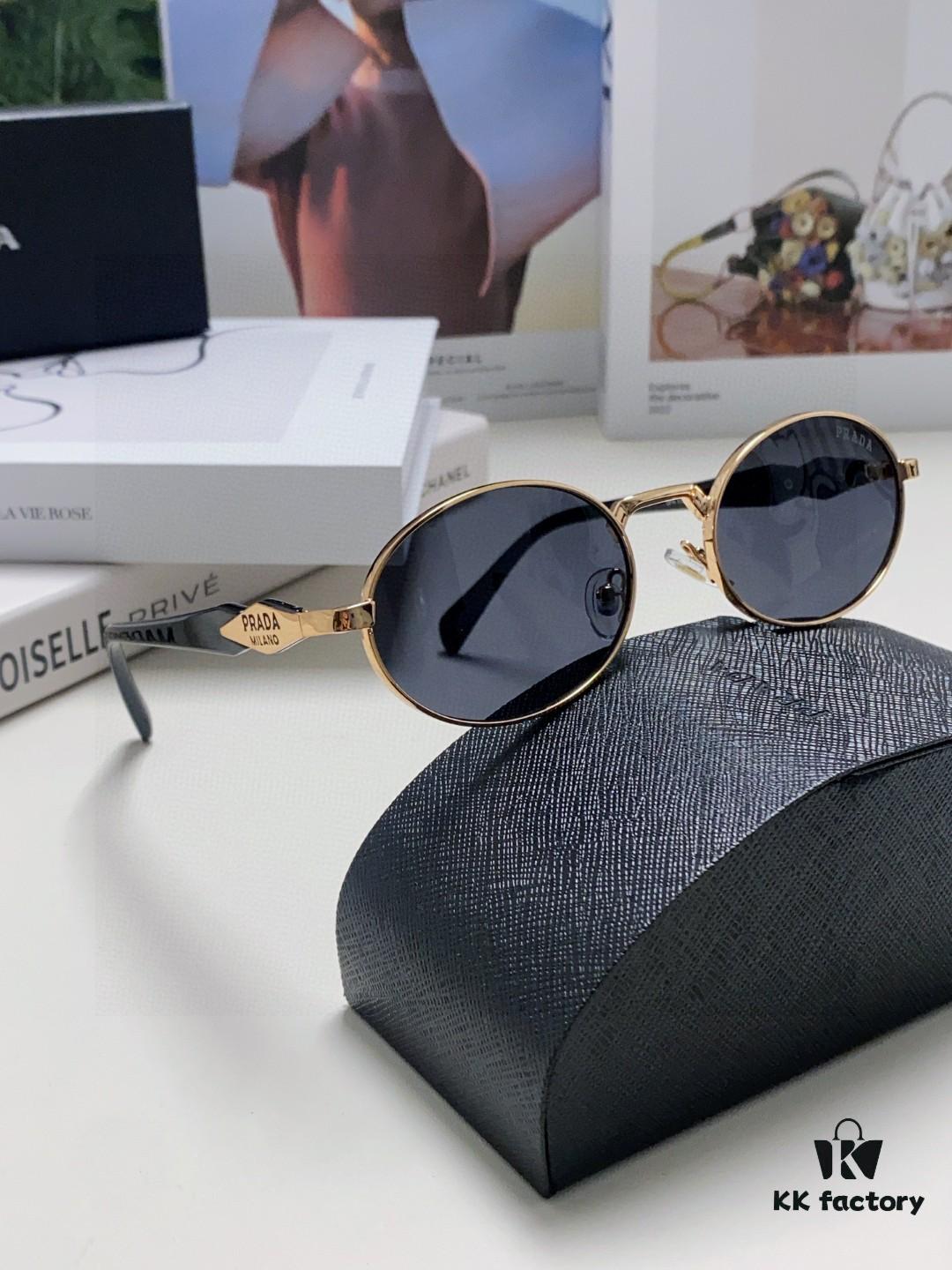 6931fa1e3a89a121ed54b1aa Prada Small Round Frame ✔️ Fashionable Metal Oversized Sunglasses