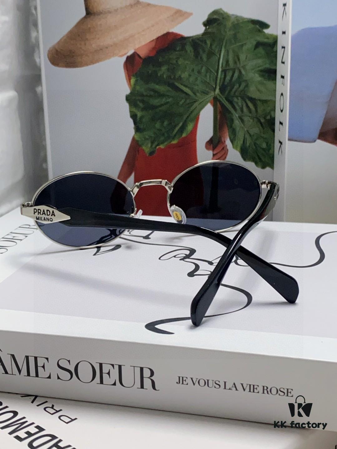 6931fa1e3a89a121ed54b1b0 Prada Small Round Frame ✔️ Fashionable Metal Oversized Sunglasses