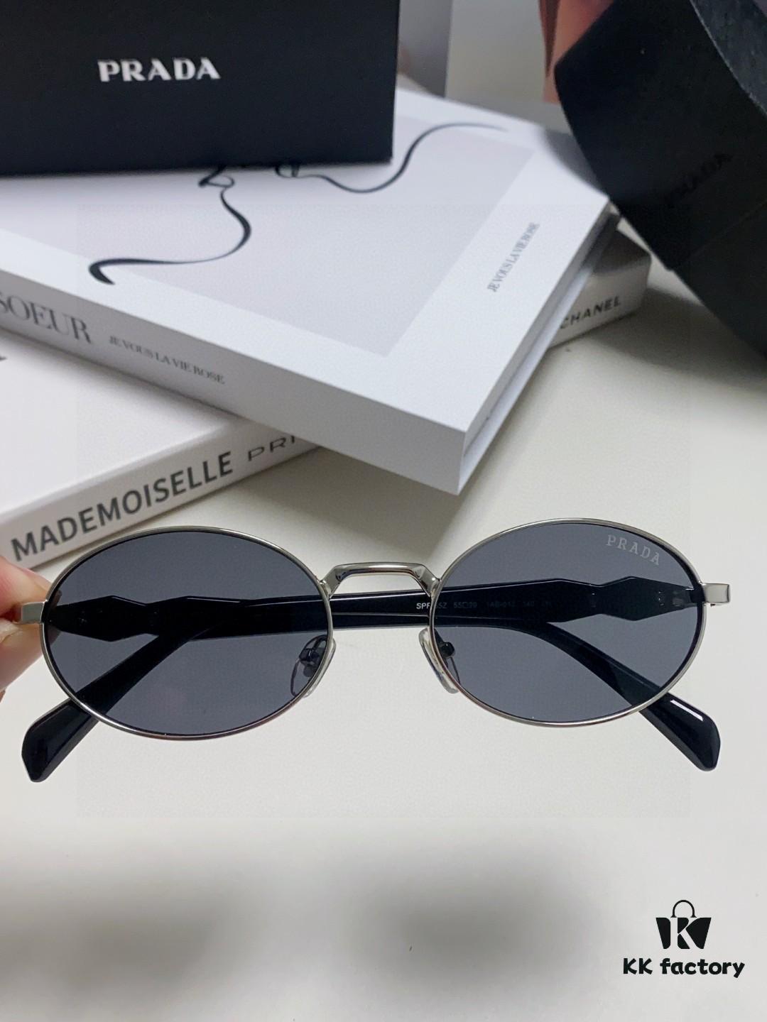 6931fa1e3a89a121ed54b1b1 Prada Small Round Frame ✔️ Fashionable Metal Oversized Sunglasses