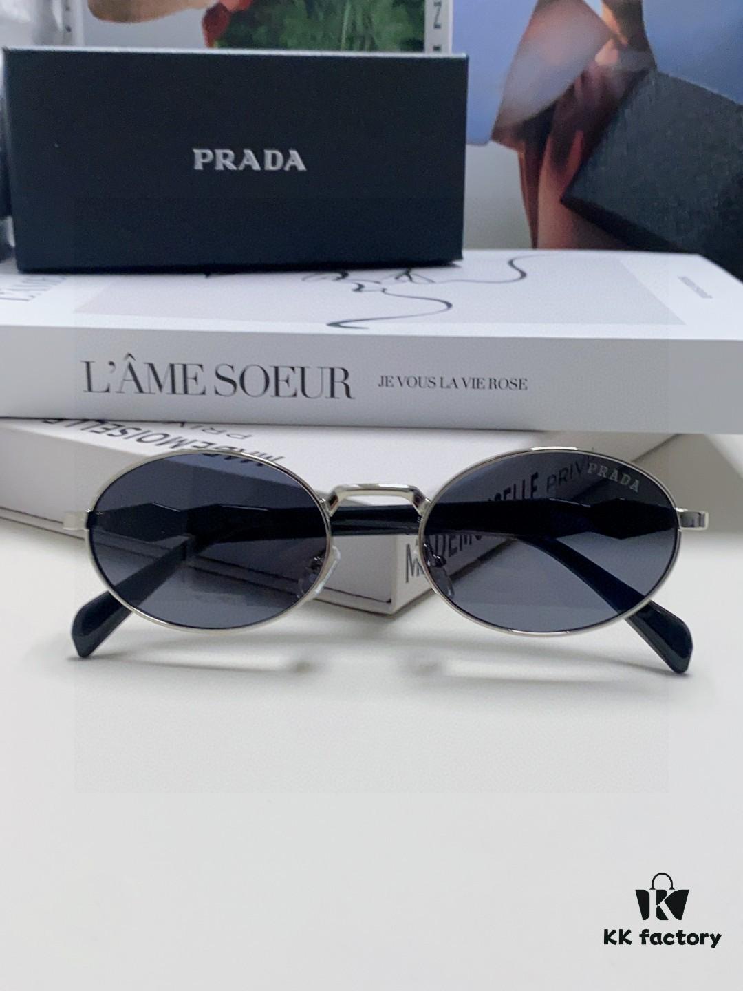 6931fa1e3a89a121ed54b1b4 Prada Small Round Frame ✔️ Fashionable Metal Oversized Sunglasses