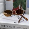 6931fa1f3a89a121ed54b1bb Prada Small Round Frame ✔️ Fashionable Metal Oversized Sunglasses