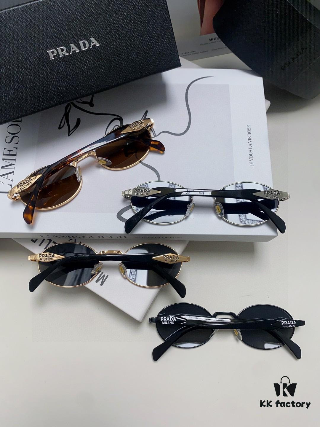 6931fa1f3a89a121ed54b1c1 Prada Small Round Frame ✔️ Fashionable Metal Oversized Sunglasses