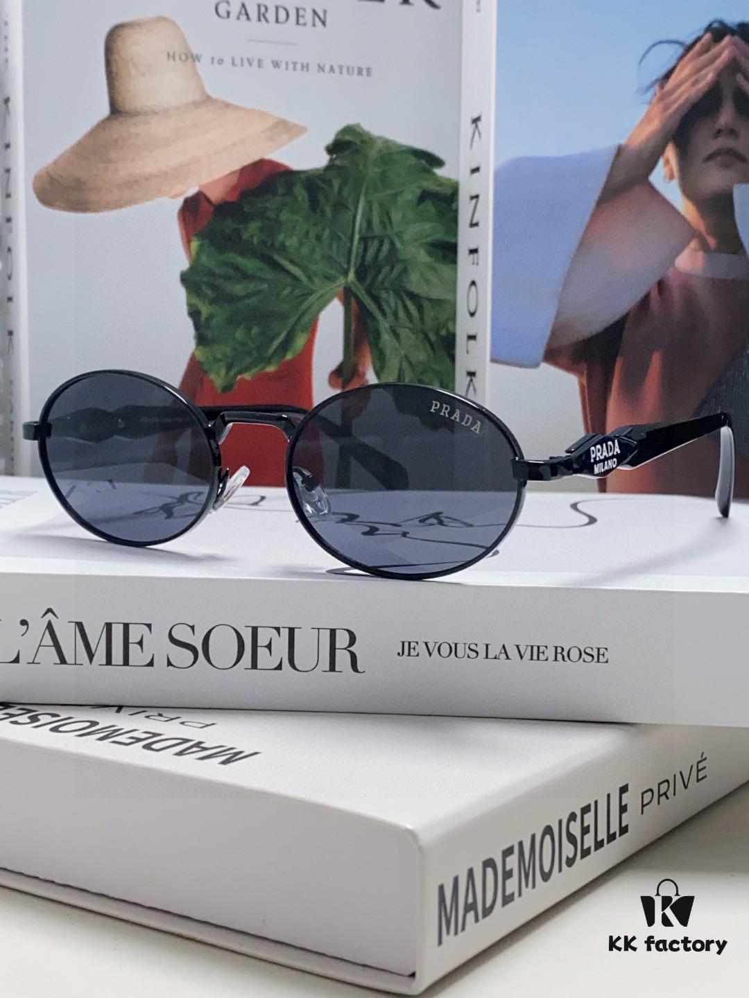 6931fa203a89a121ed54b1c3 Prada Small Round Frame ✔️ Fashion Metal Oversized Sunglasses