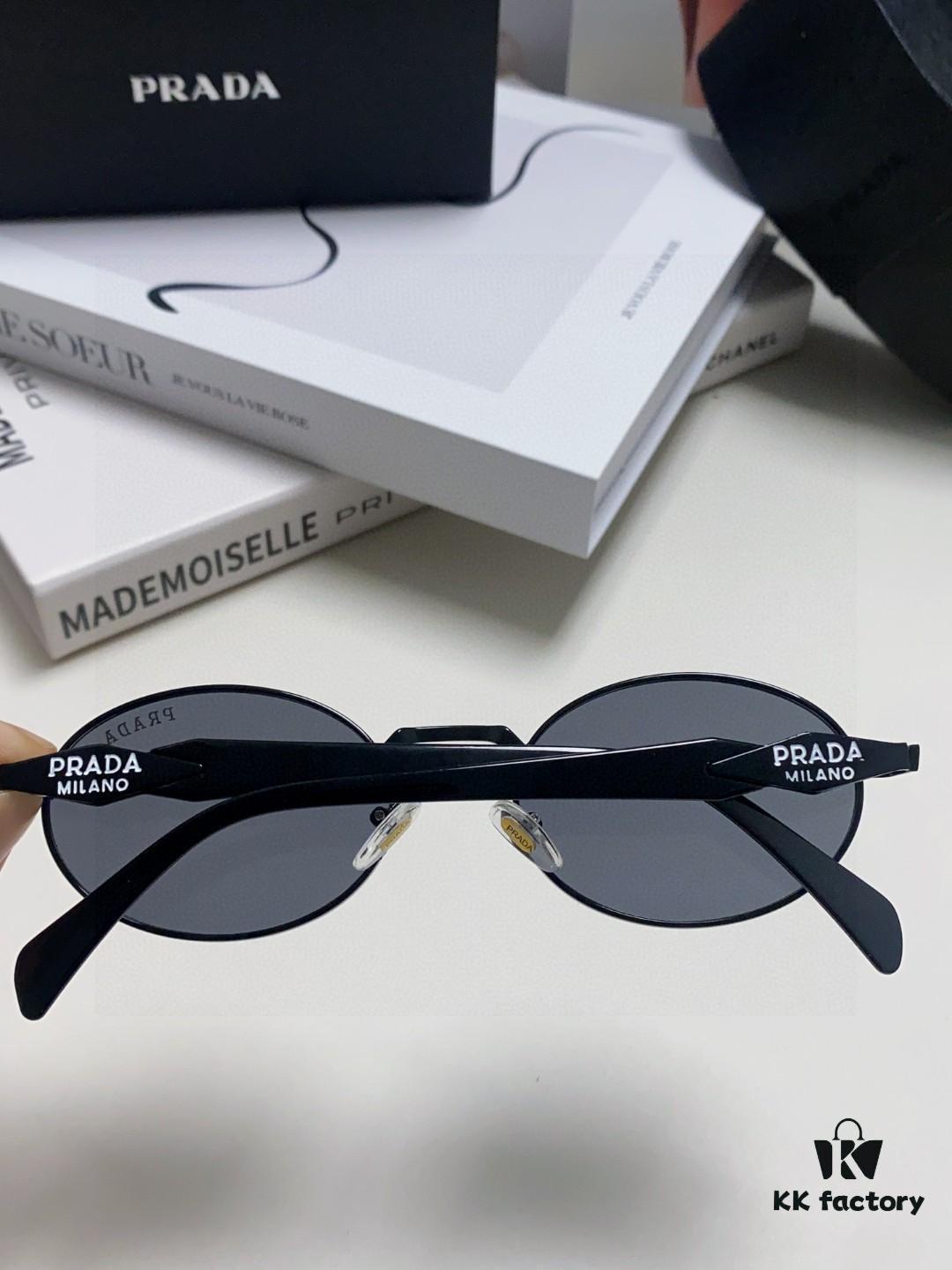 6931fa203a89a121ed54b1c7 Prada Small Round Frame ✔️ Fashion Metal Oversized Sunglasses