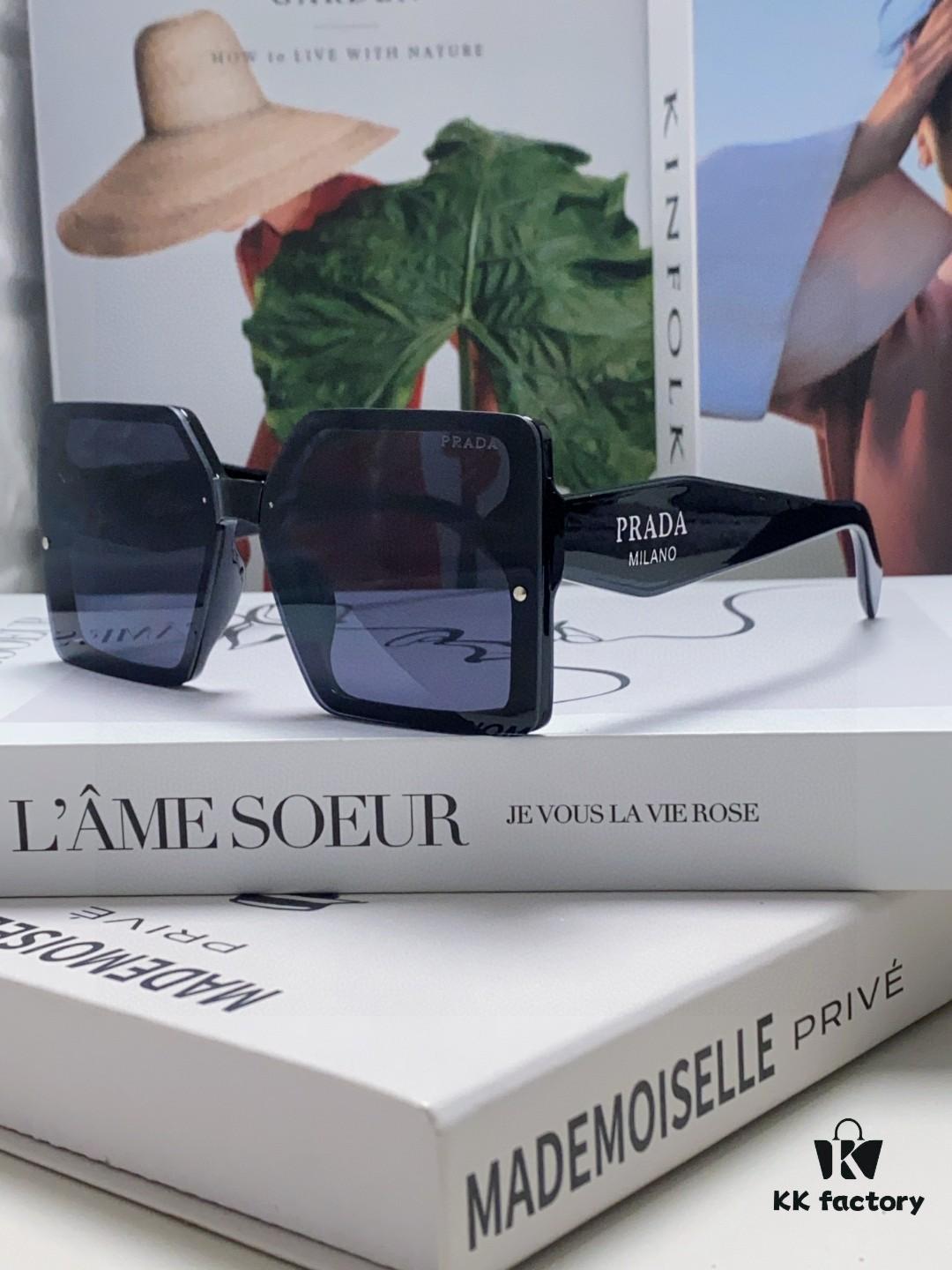 6931fa203a89a121ed54b1cd Prada 2025 New Arrival Fashion Minimalist Gradient Sunglasses for Round Face, Square Korean Style UV Protection Retro Ins Sunglasses