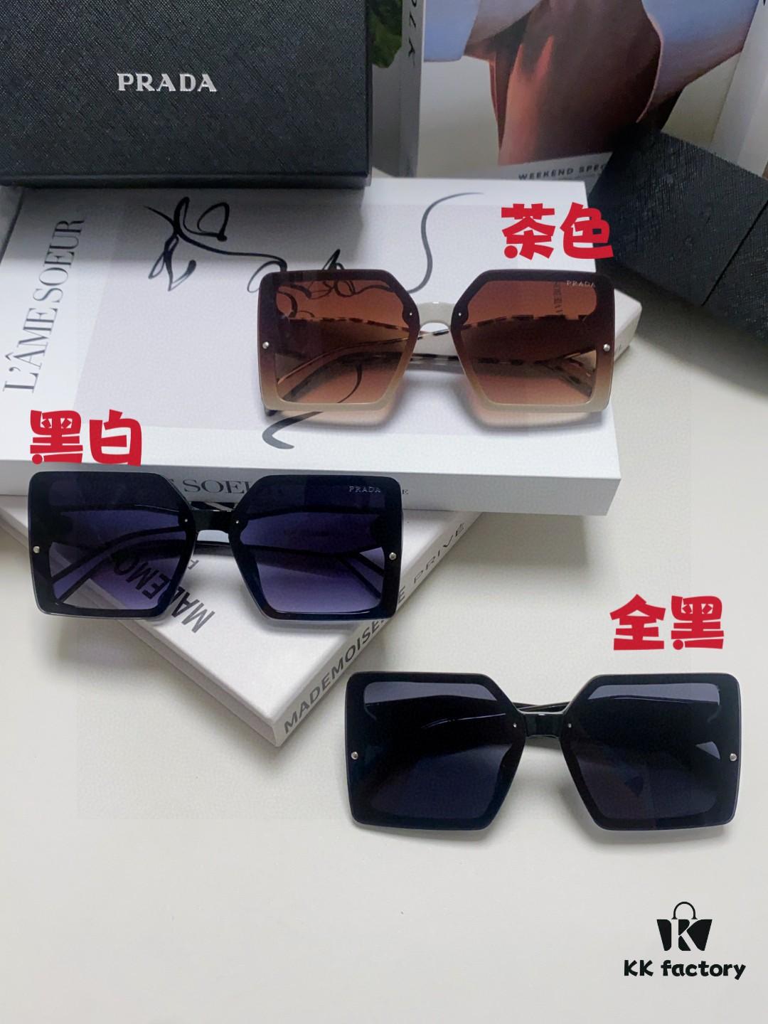 6931fa223a89a121ed54b1e0 Prada 2025 New Fashion Minimalist Gradient Sunglasses for Round Face, Square Korean Style UV Protection Retro Ins Sunglasses
