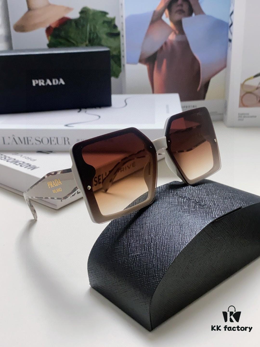 6931fa223a89a121ed54b1e8 Prada 2025 New Arrival Fashion Simple Gradient Sunglasses for Round Face, Square Korean Style UV Protection Retro Ins-style Sunglasses
