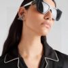6931fa273a89a121ed54b227 Prada 2025 European and American High-End Women's Square Frame Slimming Versatile Sunglasses, Influencer Street Style Sun Protection Glasses