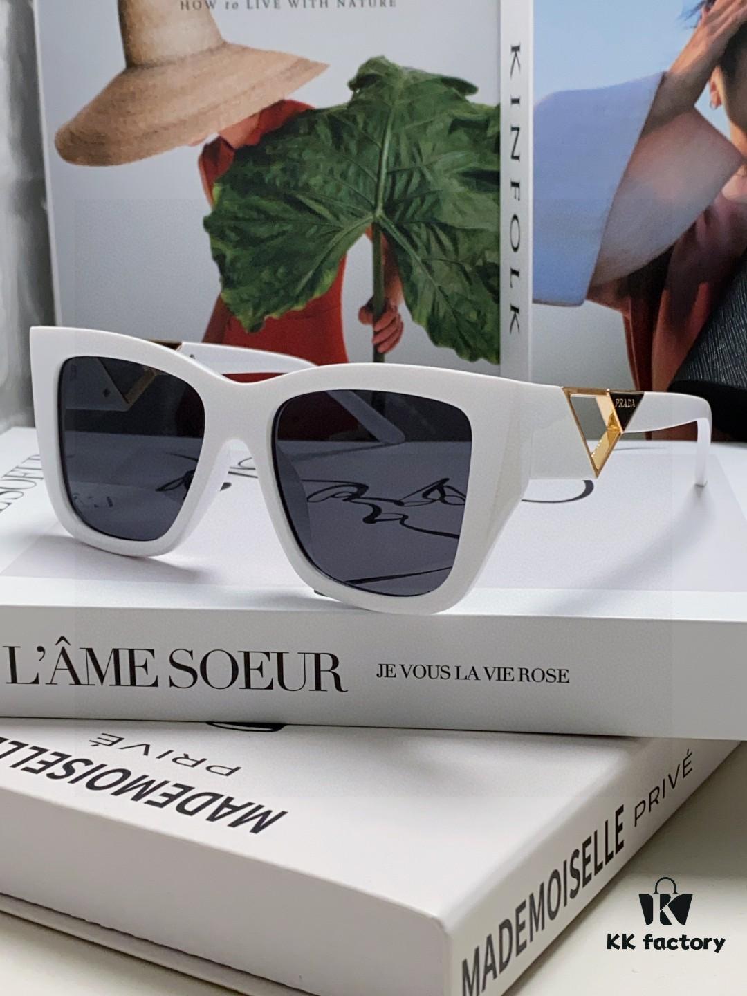 6931fa293a89a121ed54b23e Prada 2025 European and American High-End Women's Square Frame Slimming Versatile Sunglasses, Influencer Streetwear Style from Europe