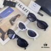 6931fa2a3a89a121ed54b252 Prada Cat-Eye Retro Sunglasses Unisex Y2K Narrow Frame Triangle UV Protection Small Frame for Round and Square Faces Slimming Sun Glasses