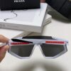 6931fa2e3a89a121ed54b290 PRADA Unisex Oversized Lightweight UV-Protective Sunglasses with One-Piece Frame, Stylish Eyewear for Skiing, Cycling, and Outdoor Activities