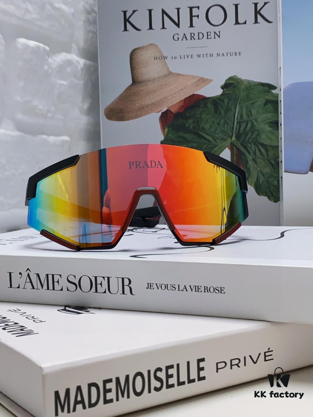6931fa2f3a89a121ed54b297 PRADA Unisex Oversized Lightweight UV-Protective Sunglasses with Integrated Frame for Skiing, Cycling, and Outdoor Use