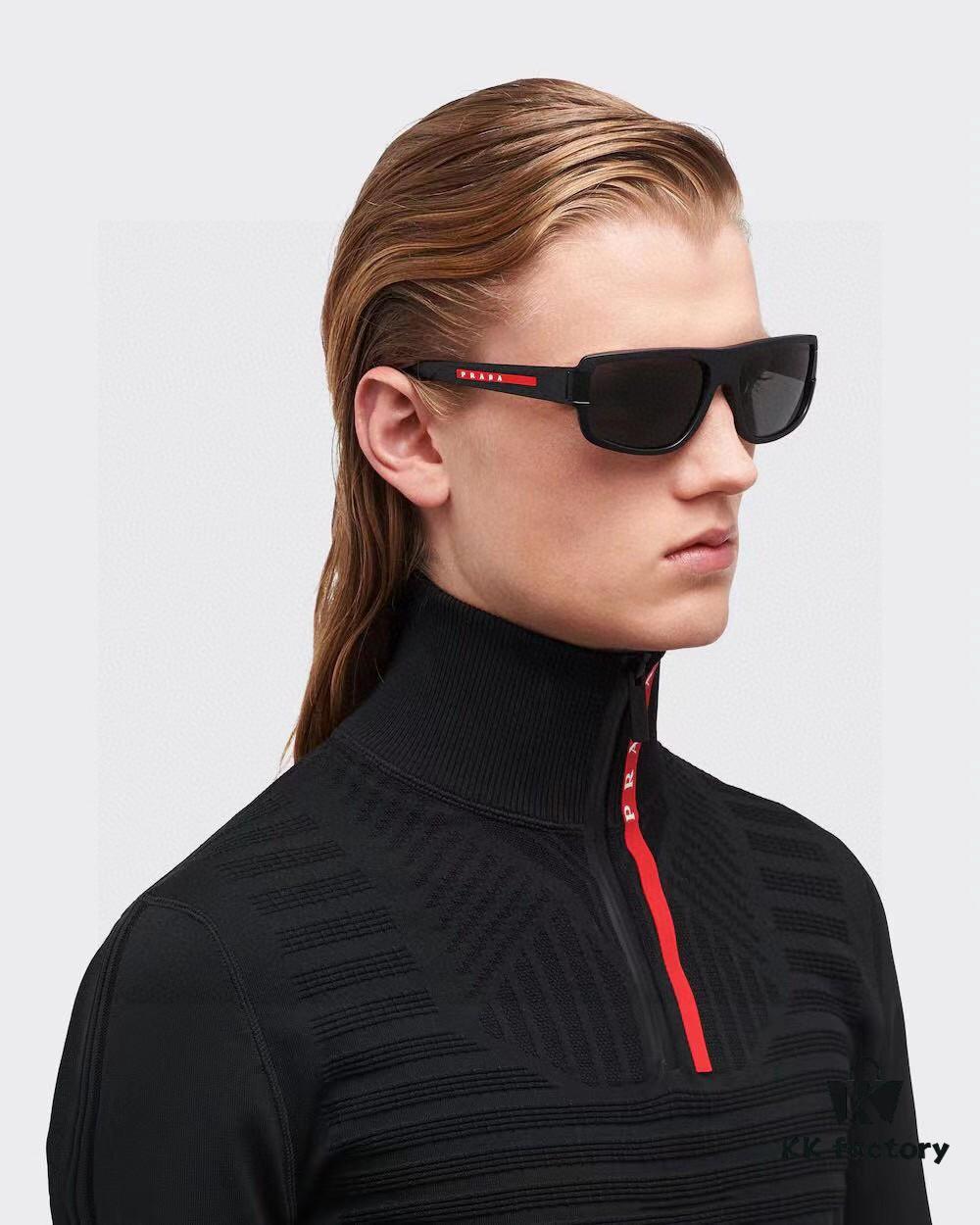 6931fa303a89a121ed54b2a0 Prada 2024 Men's Square Frame Minimalist Lightweight Sports Sunglasses, European Influencer Style